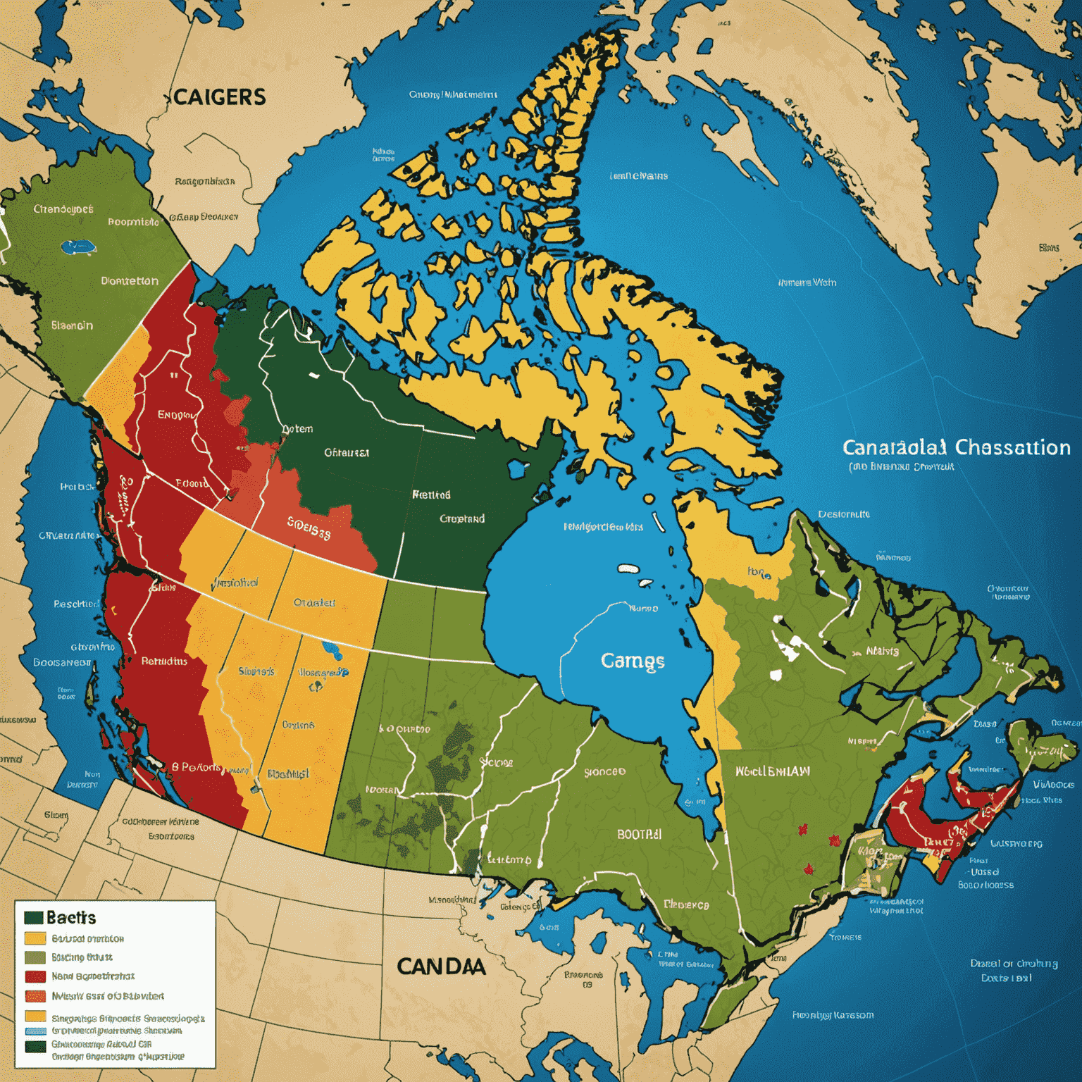 Map of Canada highlighting biogas production facilities and their positive impact on reducing greenhouse gas emissions